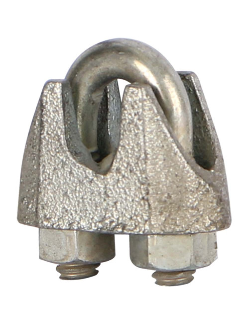 ELEC. GALV. WIRE ROPE CLIPS TYPE B 1/4" 6 MM