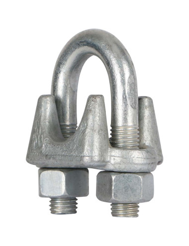 ELEC. GALVANIZED WIRE ROPE CLIPS 1.1/8" -30 MM H.D.