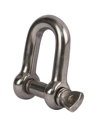 STAINLESS STEEL DEE SHACKLE WITH COLLAR 16 MM