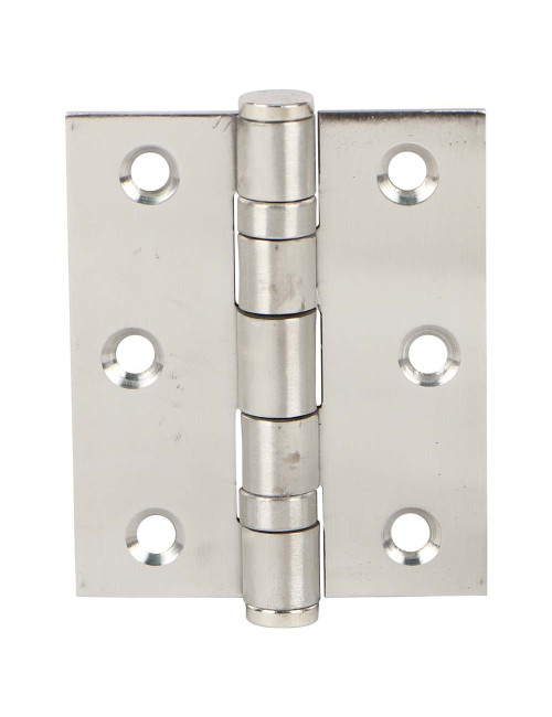 SS WOOD HINGE SILVER 3" x 2.5" x 2