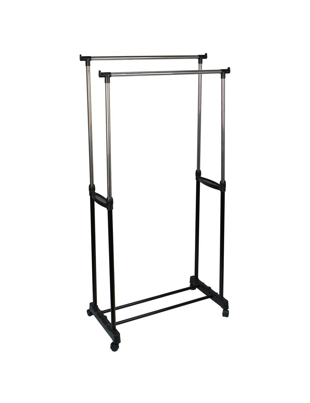 S.S CLOTHES HANGER STAND DOUBLE POLE 78 x 42 x 158 CM