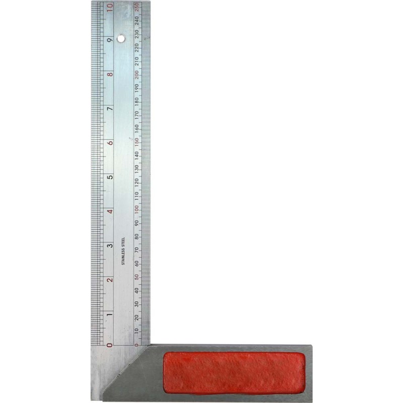 U112-3 STAINLESS STEEL TRY SQUARE 10"