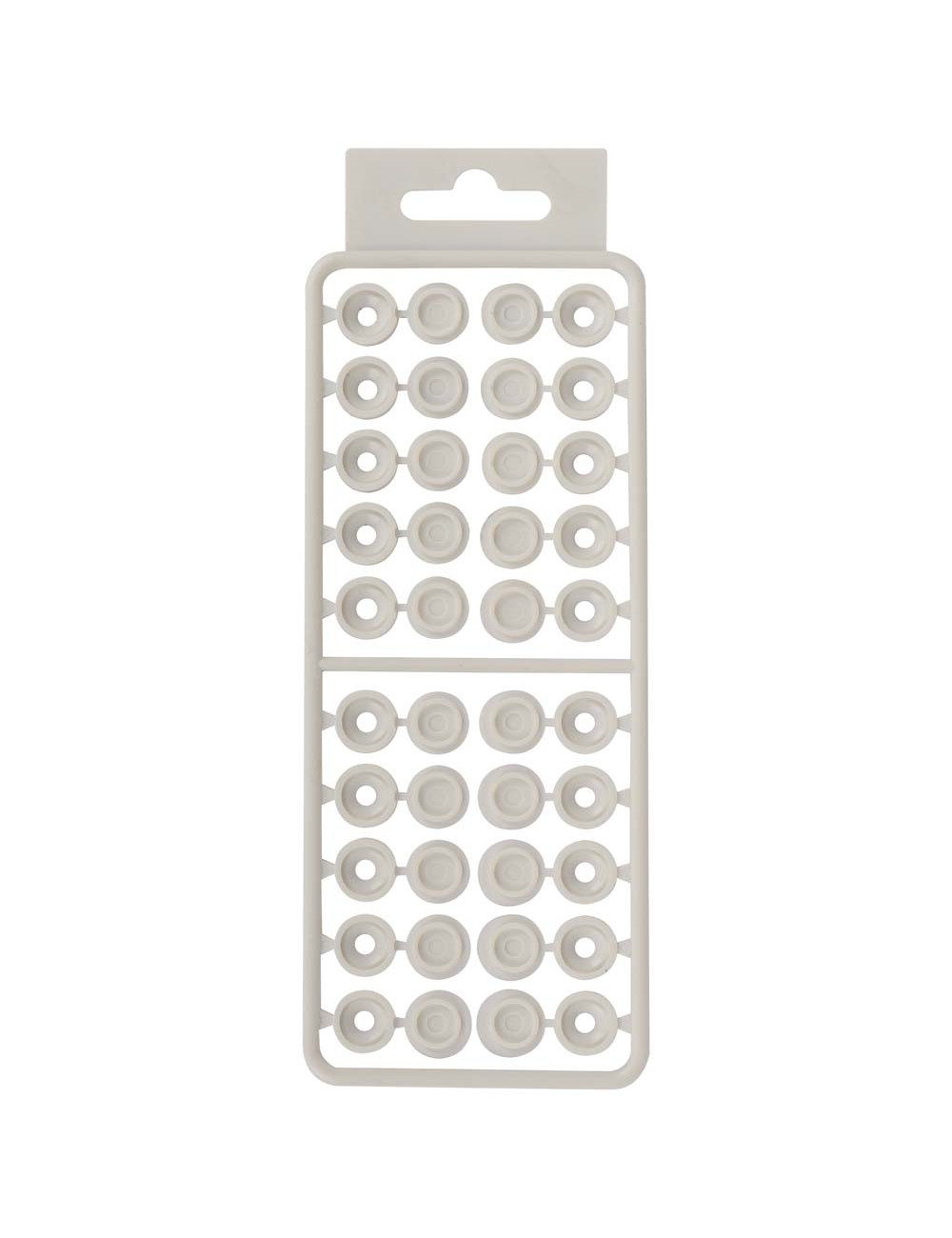 PLASTIC SCREW WITH WASHER WHITE