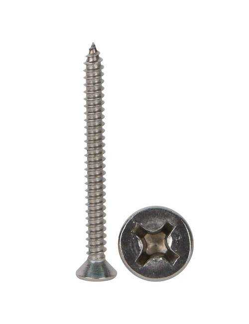 برغي سن صاج استيل راس فلات 5.5×60