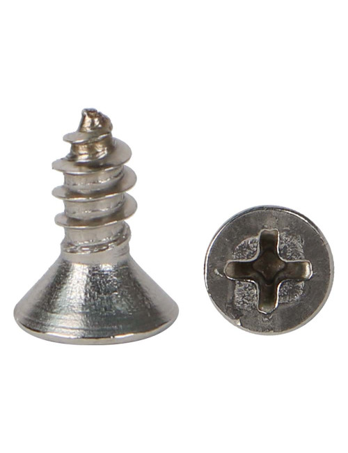 برغي سن صاج استيل راس فلات 4.8×13