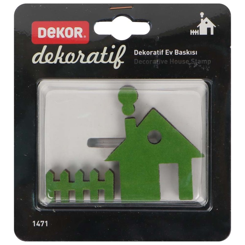 1471 HOUSE DESIGN EFFECT STAMP 9 x 7 CM