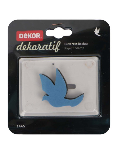 1445 PIGEON DESIGN EFFECT STAMP 8 CM