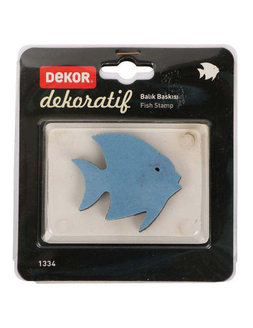 1334 FISH DESIGN EFFECT STAMP 8 CM