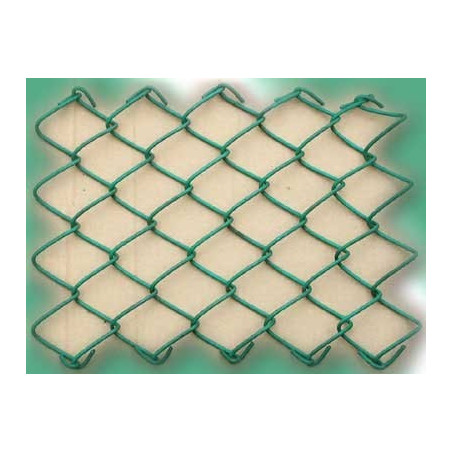 PVC Chain Link Fence 2.5 x 2.5 x 4.5MM x 2M x 15M (72KGS) - CHN