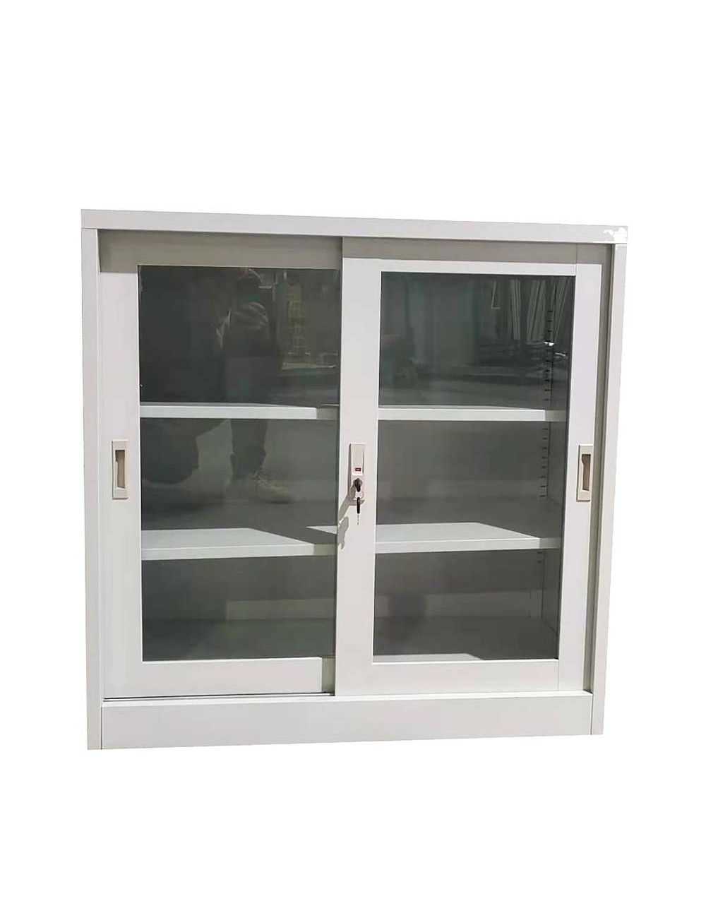 JAS IGO-F08 STEEL FILE CABINET WITH 1 SHELF 860 x 900 x 400MM