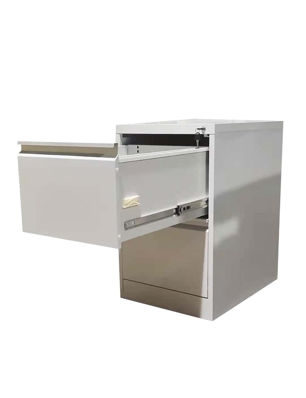 JAS IGO-D02 STEEL FILE CABINET 2 DRAWER SHELF 727 x 452 x 620MM