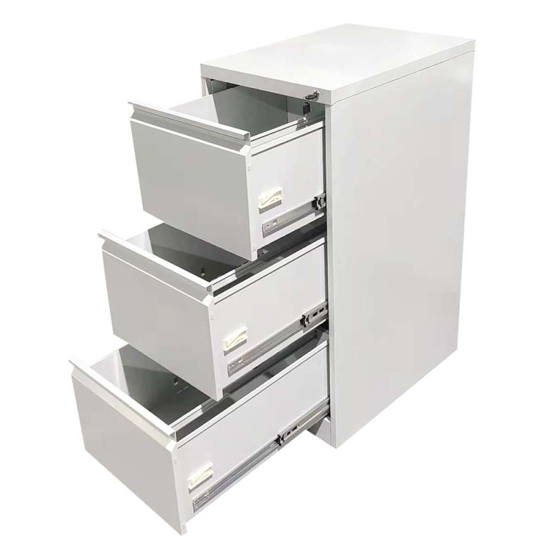 JAS IGO-D03 STEEL FILE CABINET 3 DRAWER SHELF 1029 x 452 x 620MM
