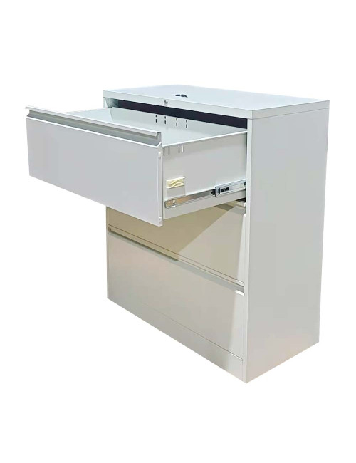 JAS IGO-DW03 STEEL FILE CABINET 3 DRAWER SHELF 1029 x 915 x 455MM