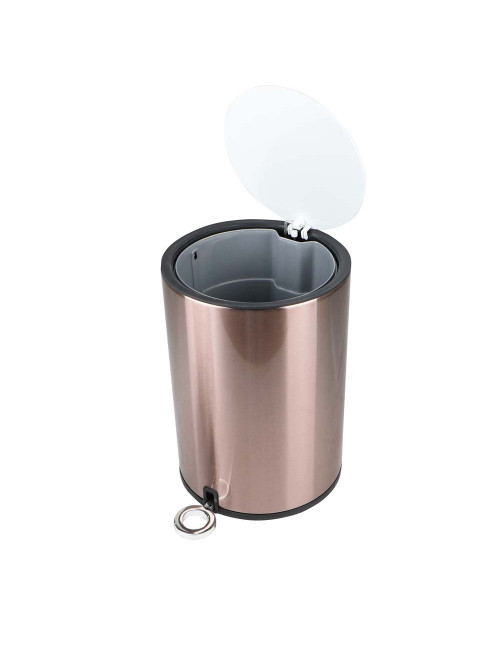 J13047 سلة زبالة استيل فضي