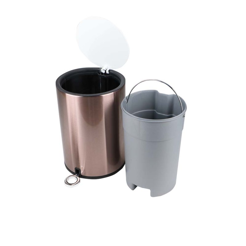 J13047 DUSTBIN SILVER STEEL