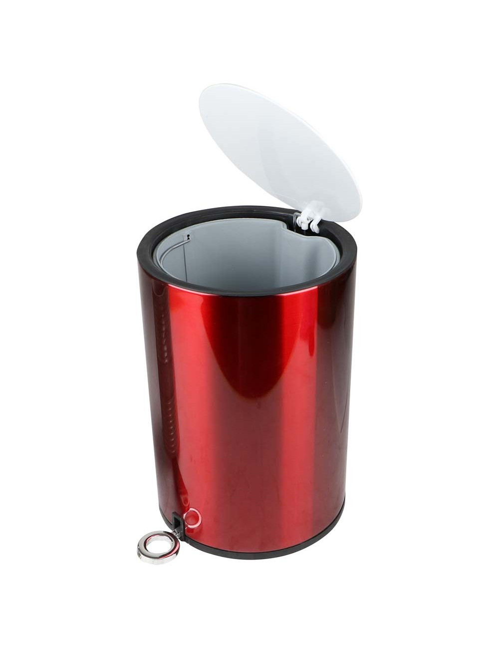 J13048 DUSTBIN STEEL RED
