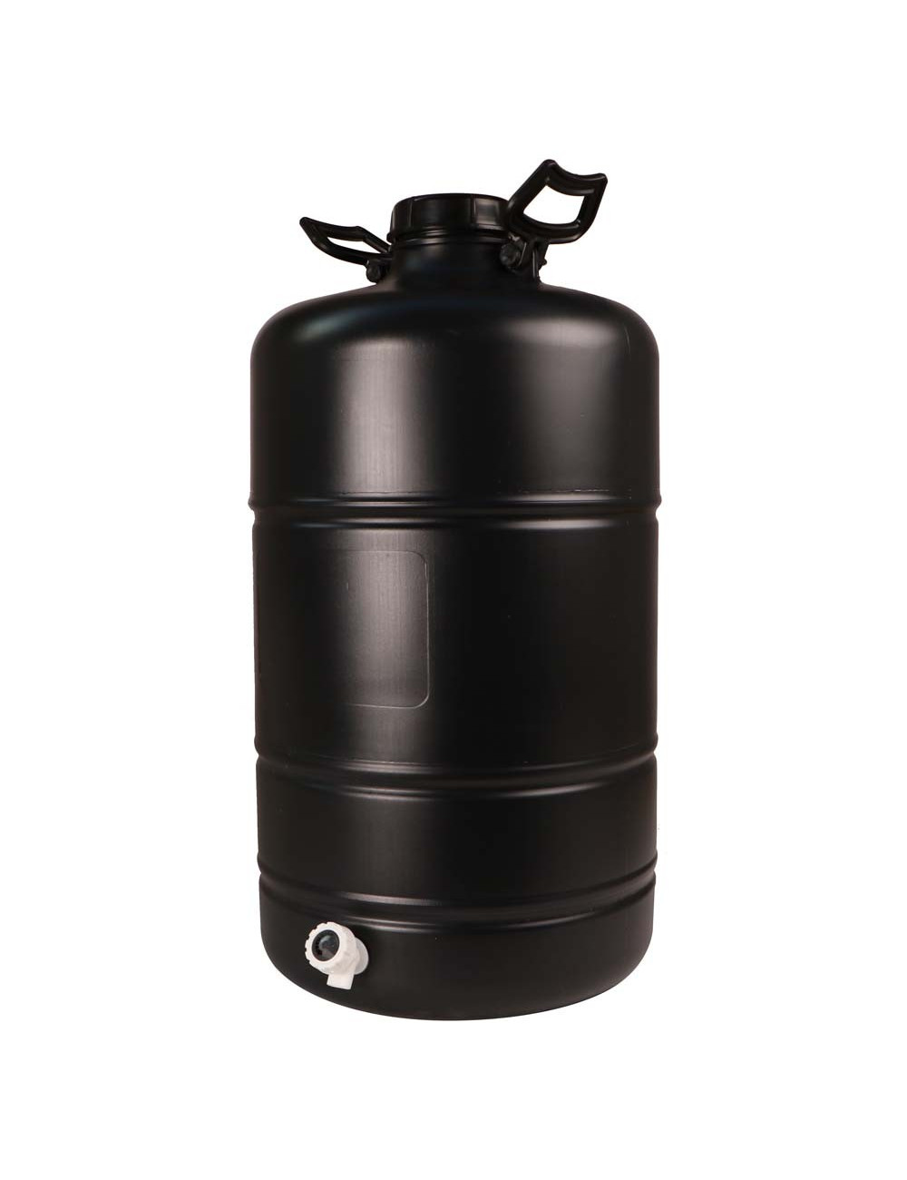 PLASTIC BLACK GALLON WITH TAP 15 LTR