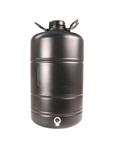 PLASTIC BLACK GALLON WITH TAP 15 LTR
