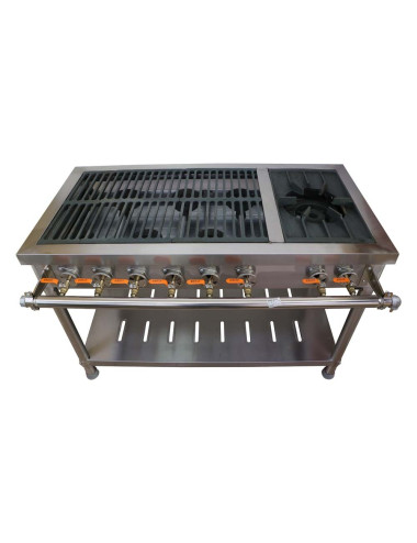 BURNER GAS COOKER 1 BIG & 6 LITTLE STOVE