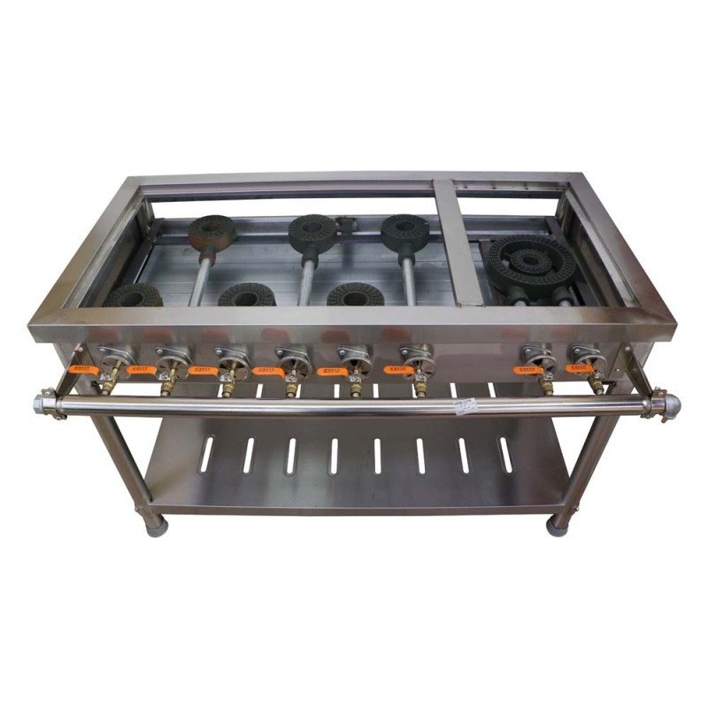 BURNER GAS COOKER 1 BIG & 6 LITTLE STOVE