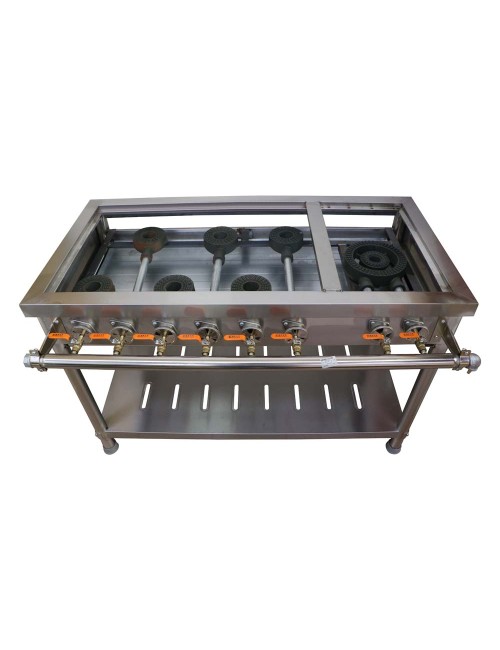 BURNER GAS COOKER 1 BIG & 6 LITTLE STOVE