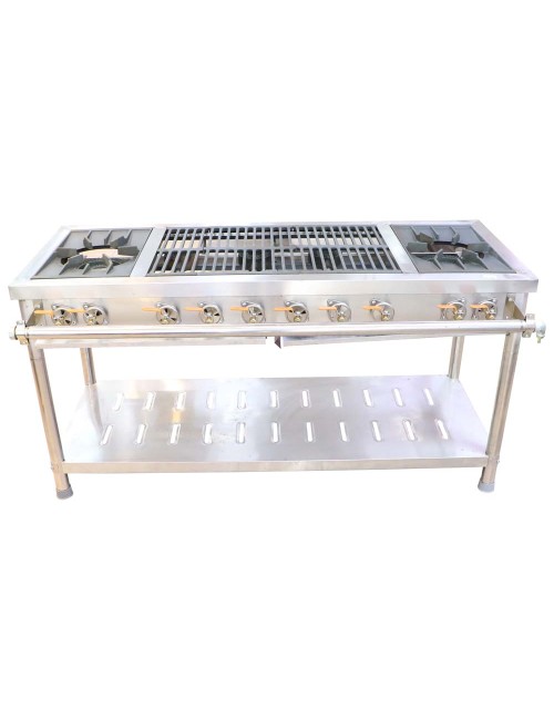 BURNER GAS COOKER 2 BIG & 6 LITTLE STOVE