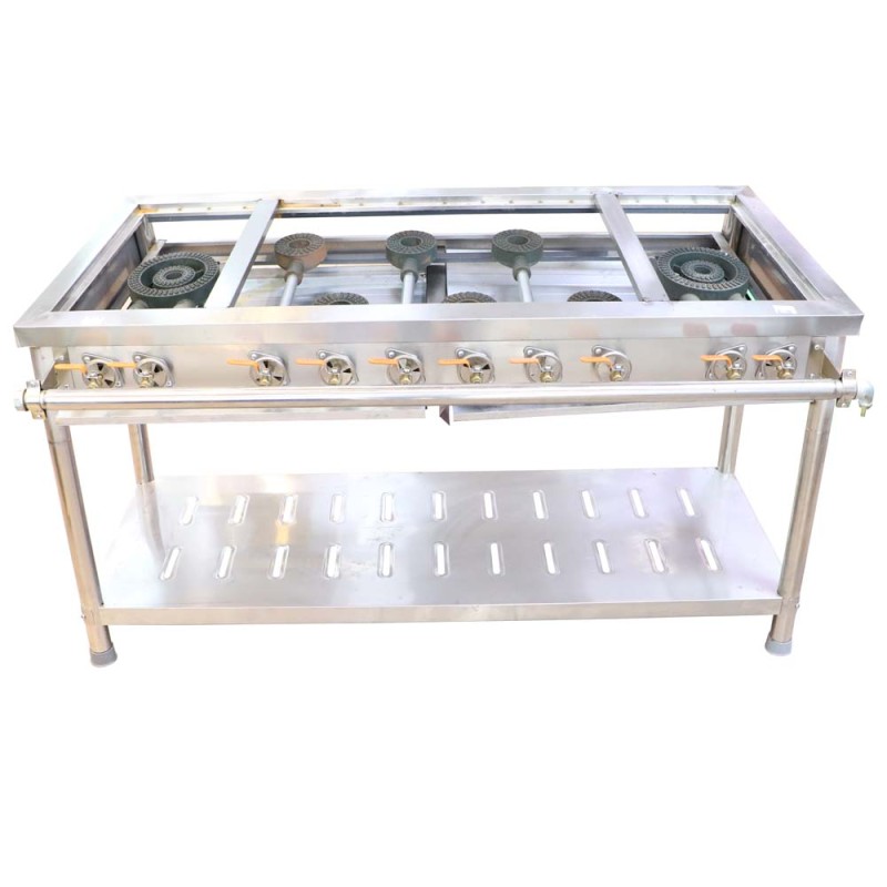 BURNER GAS COOKER 2 BIG & 6 LITTLE STOVE