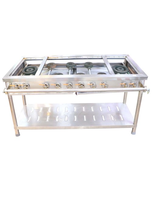 BURNER GAS COOKER 2 BIG & 6 LITTLE STOVE