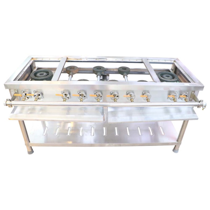 BURNER GAS COOKER 2 BIG & 6 LITTLE STOVE