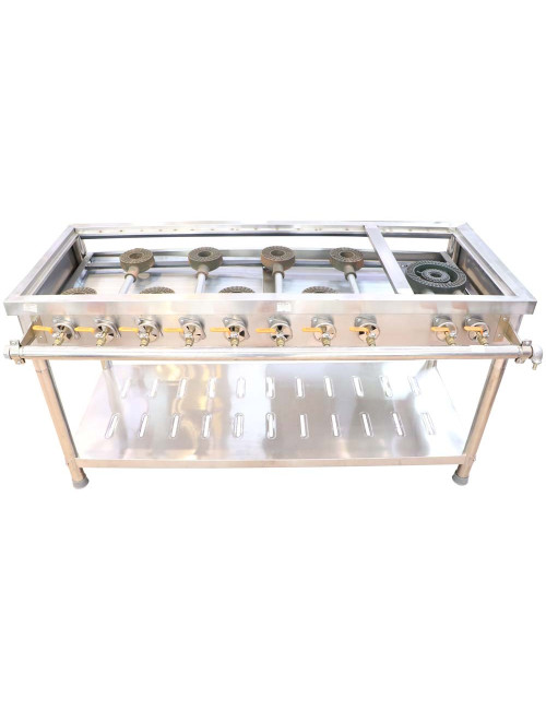 BURNER GAS COOKER 1 BIG & 8 LITTLE STOVE