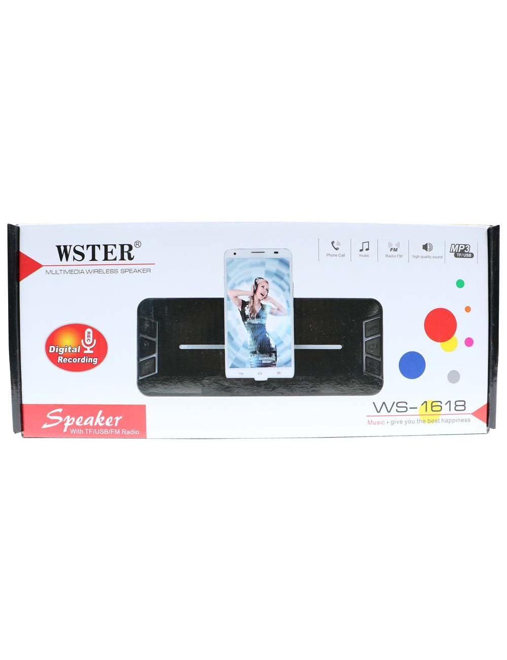 WS-1618 RECHARGEABLE MULTIMEDIA BLUETOOTH SPEAKER