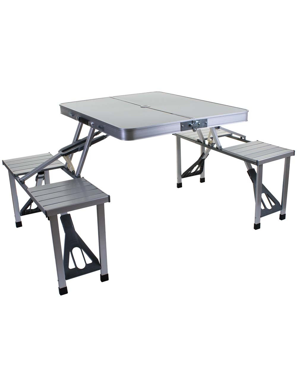 PORTABLE ALUMINIUM OUTDOOR TABLE & CHAIRS