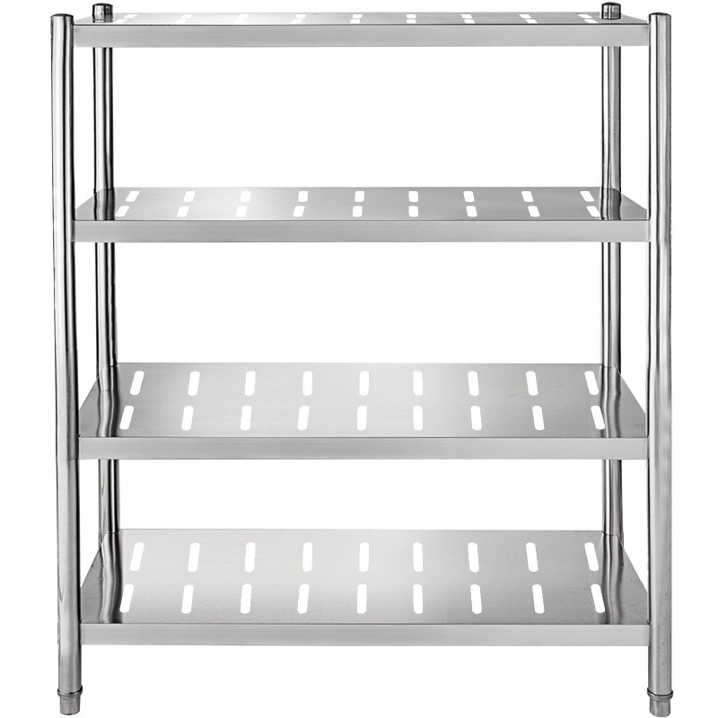 PERFORATED STEELLESS STEEL 4 LEVEL SHELF 1.0 MM 1800 x 500 x 1550