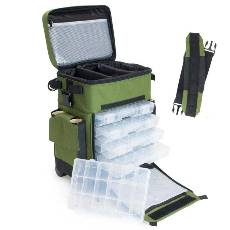 MULTIFUNCTIONAL FISHING BAG 45 x 32 x 21 CM