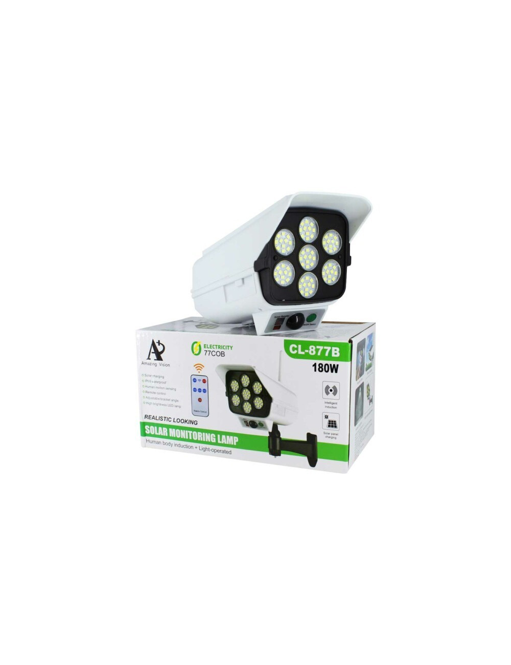 180W 77COB-CL877A كشاف طريق طاقة شمسية