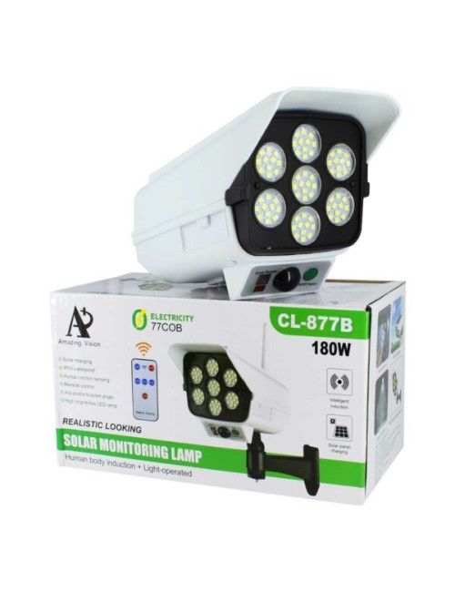77COB-CL877A SOLAR POWER MOTION SENSER ROAD LIGHT 180W