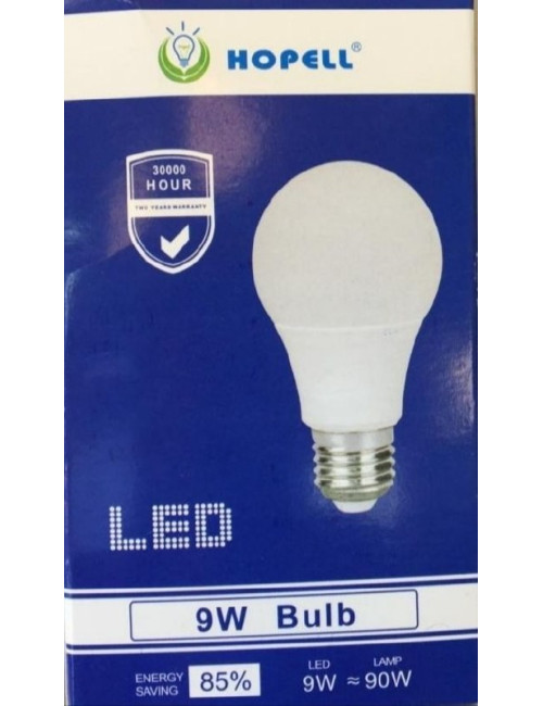 HOPELL 9W LED 3PEC لمبة توفير ابيض