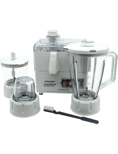 خلاط  +  مطحنة + مفرمة + عصارة  SJB -307  SONASHI 4 IN 1