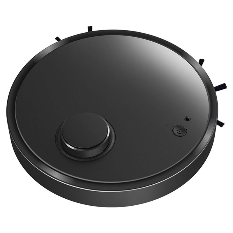 ULTRA THIN FLOOR SWEEPING VACUUM ROBOT BLACK & WHITE