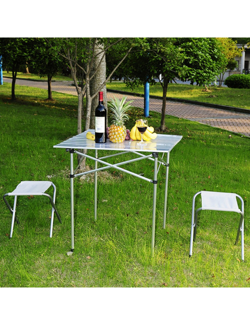 JAS-OT01 FOLDABLE ALUMINIUM OUTDOOR TABLE 70 x 70 x 70 CM