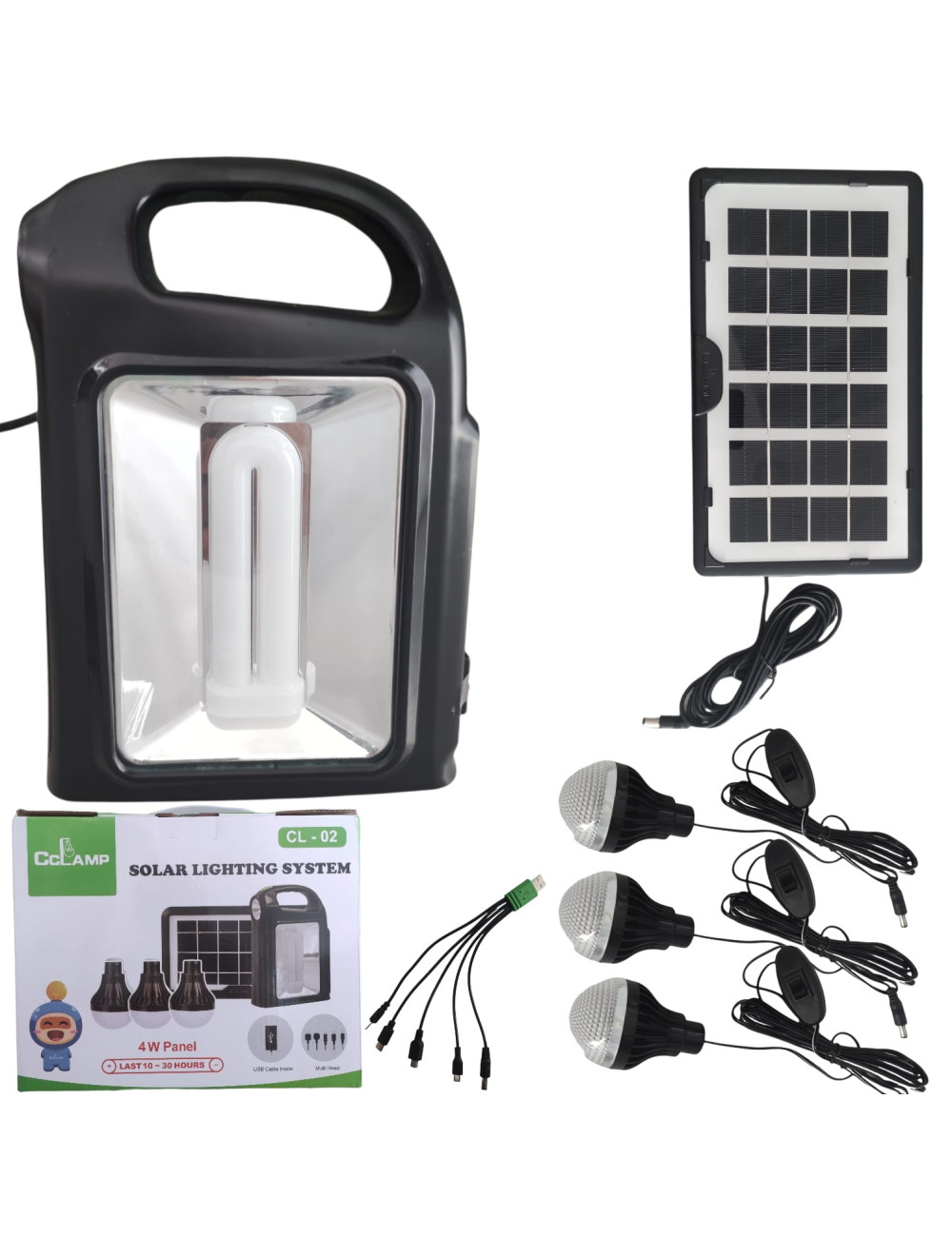 CL02 RECHARGEABLE PORTABLE TORCH LIGHT AND SPEAKER WITH SALAR PANEL