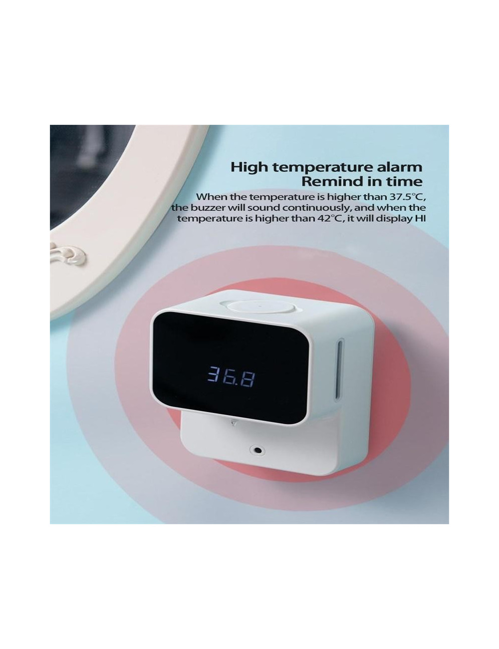 2072 RECHARGEABLE HAND WASHING DISPENSER WITH SENSOR & BODY TEMPRETURE