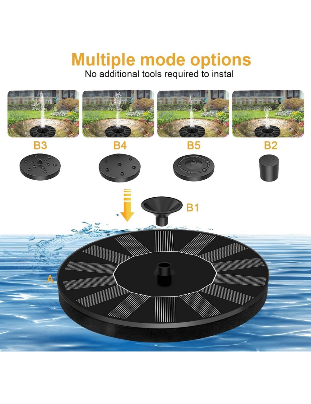 AS10B SOLAR FOUNTAIN 160MM