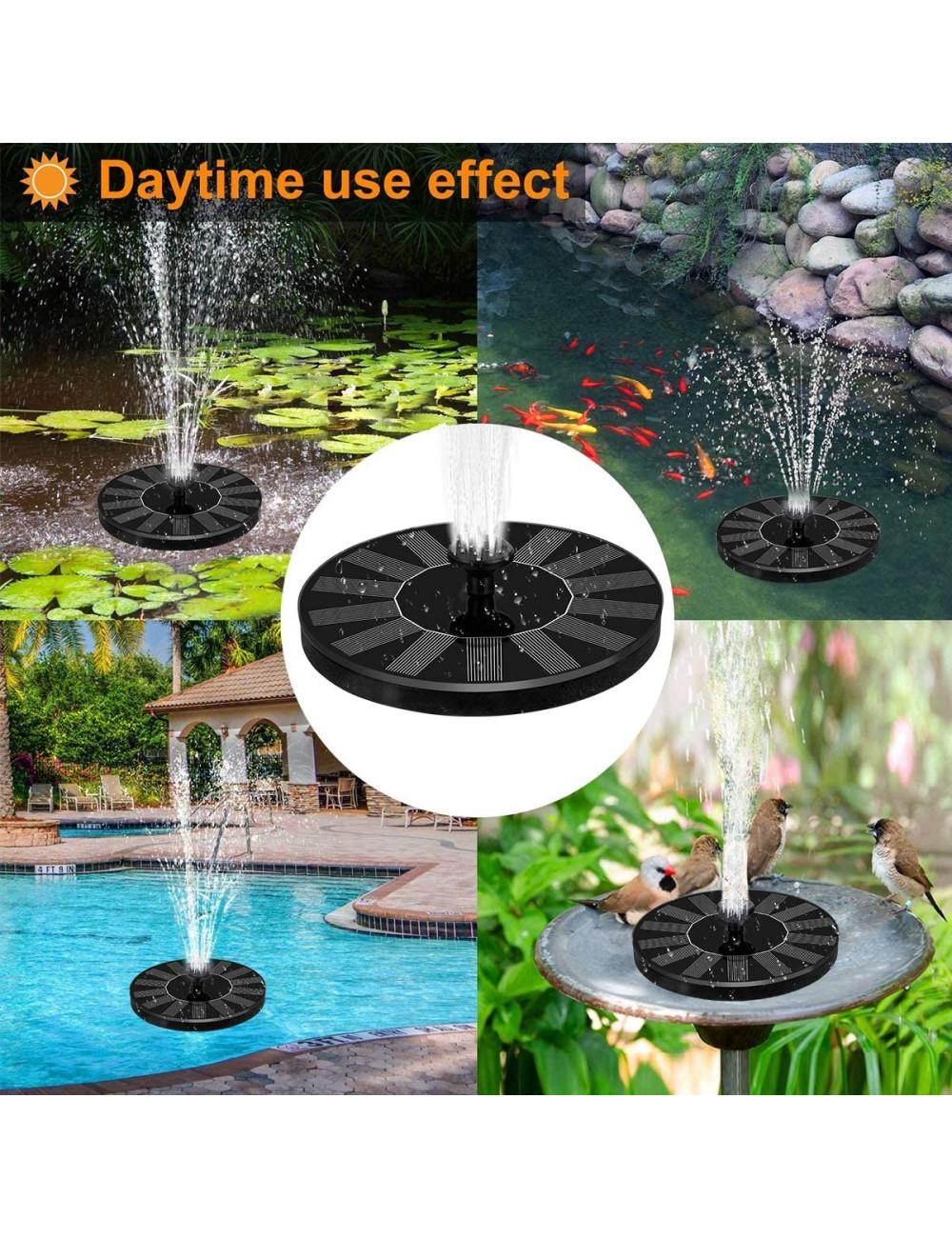 AS10B SOLAR FOUNTAIN 160MM