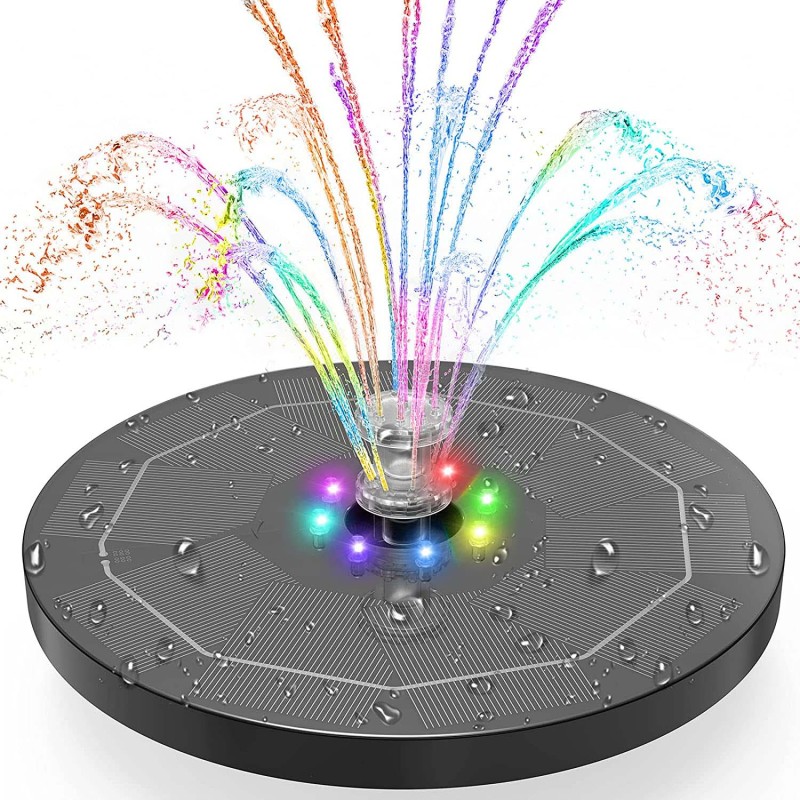 SP13D SOLAR FOUNTAIN WITH LED 160MM