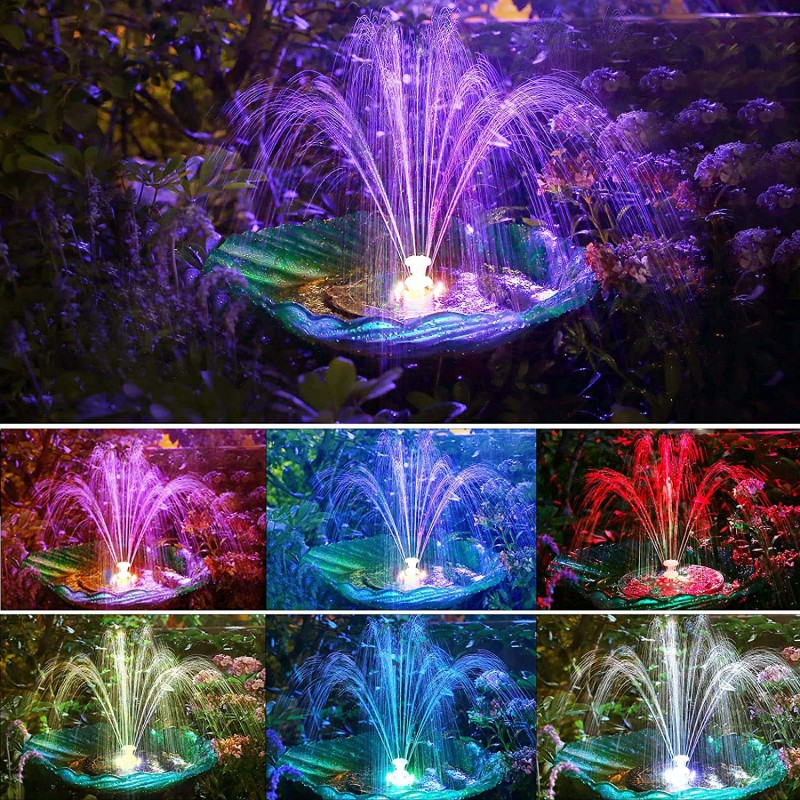 SP13D LED نافورة طاقة شمسية مع لايت