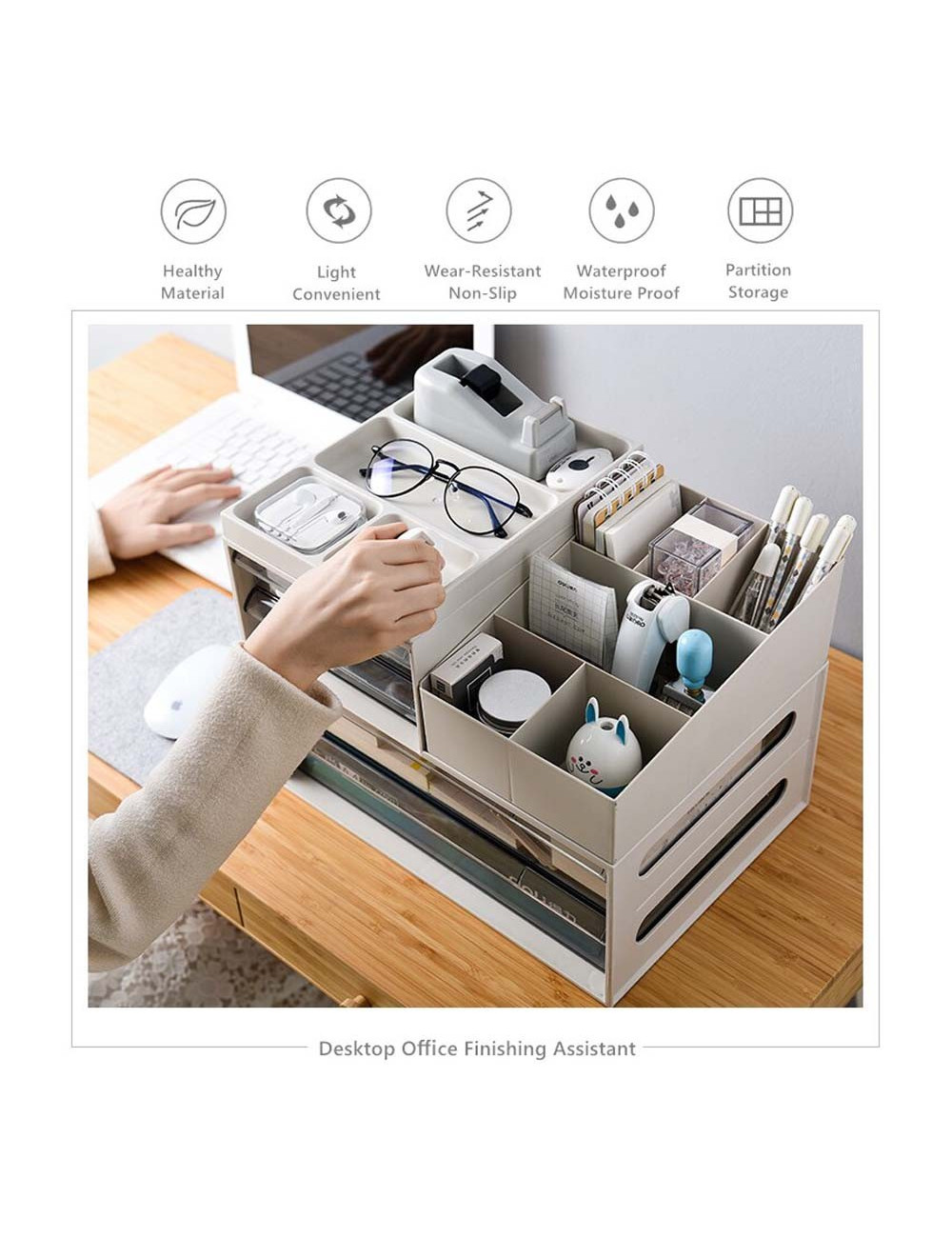 6304 DESK STORAGE BOX MULTICOLOR 34*24*25.5