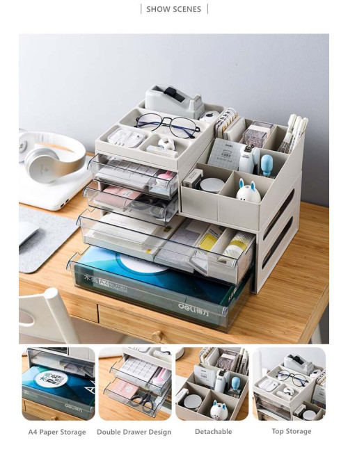 6304 DESK STORAGE BOX MULTICOLOR 34*24*25.5