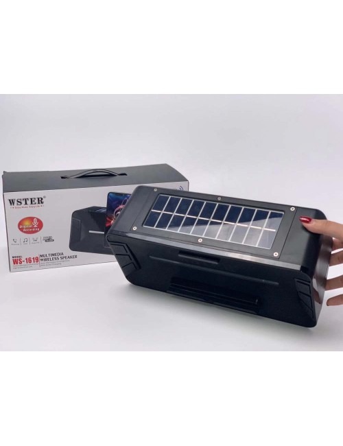 WS-1619 BLUETOOTH SPEAKER WITH SOLAR