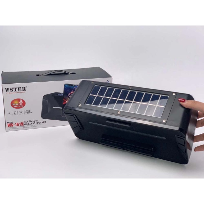 WS-1619 BLUETOOTH SPEAKER WITH SOLAR